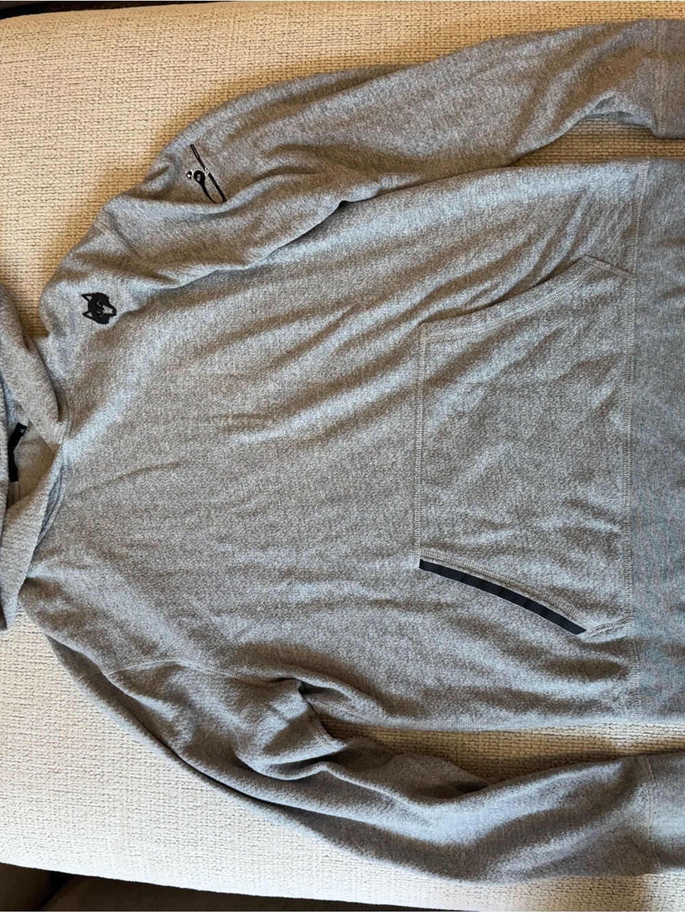 Greyson Men's Light Grey hoodie with Pocket Detail